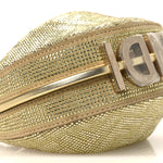 Crystal Vitello Laminato Suede FF Nano Fendigraphy Hobo Bag Platino