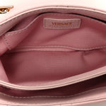 Lambskin Quilted Mini Kleio Crossbody Bag Light Pink