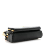 Grained Calfskin Caro Double Pouch Black
