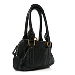 Calfskin Paddington Small Shoulder Bag Black