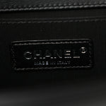 Lambskin Quilted Medium Boy Flap Black