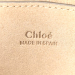 Suede Calfskin Small Faye Shoulder Bag Motty Grey