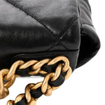 Goatskin Quilted Medium Chanel 19 Flap Black