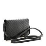 Microguccissima Crossbody Wallet Black