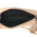 Grain De Poudre Matelasse Monogram Mini Lou Camera Bag Dark Beige