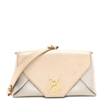 Metallic Calfskin Love Note Gold Silver