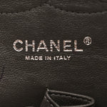 Caviar Quilted Jumbo Double Flap Grey