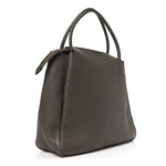 Vitello Daino Soft Medium Zippered Top Handle Bag Bambu