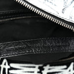 Agneau Arena Graffiti Neo Cagole Handbag XS Black White