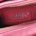 Aged Calfskin Quilted Small Gabrielle Hobo Fuchsia