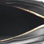 Calfskin CC Clock Camera Case Black