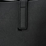 Calfskin Large Shopping Tote Black