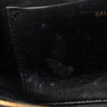 Crushed Velvet Logo Embossed XXS Souvenir Belt Bag Black