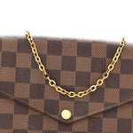 Damier Ebene Pochette Felicie Chain Wallet