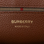 Grainy Calfskin Vintage Check Note Crossbody Bag Malt Brown