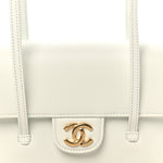 Shiny Caviar Mini Preppy Coco Shoulder Bag Light Blue