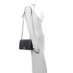 Lambskin Quilted Medium Boy Flap Black