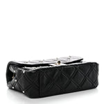 Lambskin Quilted Pearl Studded Flap Black