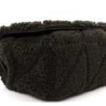 Shearling Monogram Small Jamie Grainy Moss