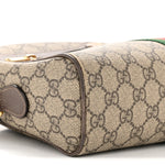 GG Supreme Monogram Web Small Ophidia Shoulder Bag Brown