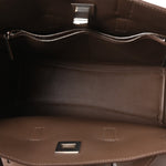 Smooth Calfskin Small Bel Air Carry All Bag Dark Taupe