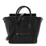 Smooth Calfskin Nano Luggage Black