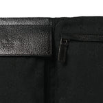 GG Monogram Double Pocket Belt Bag Black