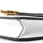 Vitello Cruise F is Fendi Bi-Color FF 1974 Embossed Medium Envelope Wallet On Chain Maya Black White