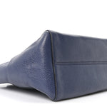 Dollar Calfskin Small Swing Tote Classic Marine Deep Cobalt