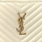 Calfskin Matelasse Monogram Lou Camera Bag Crema Soft