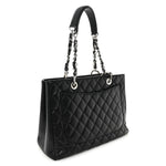 Caviar Quilted Grand Shopping Tote GST Black