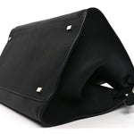 Matte Grained Calfskin Soft Margaux 15 Black