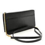 Grained Calfskin Monogram Phone Holder Crossbody Black