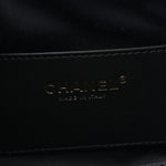 Washed Denim Quilted Mini Chanel 25 Handbag Black