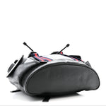 Soft GG Supreme Monogram Calfskin Web Double Buckle Backpack Black