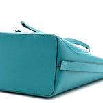 Calfskin Vlogo Bucket Bag Blue
