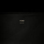 Vitello King Plexiglass Elaphe Snakeskin Print Logo Medium Fendi Sunshine Shopper Tote Dark Asphalt
