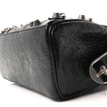 Agneau Arena Mini Le Cagole Duffle Crossbody Bag Black