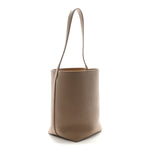 Grained Calfskin Medium N/S Park Tote Dark Taupe