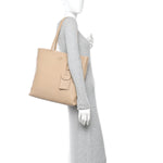 Vitello Daino Soft Large Tote Bag Sabbia