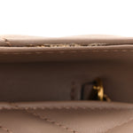 Calfskin Matelasse Super Mini GG Marmont Shoulder Bag Porcelain Rose