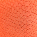 Snakeskin Medium Classic Box Flap Orange