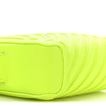 Grained Calfskin Embossed Car Camera Bag Yellow Fluo Black