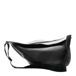 Grained Calfskin Large Slouchy Banana Bag Black