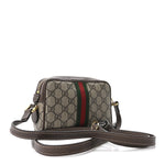 GG Supreme Monogram Web Mini Ophidia Shoulder Bag Brown