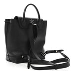 Calfskin Lockme Backpack Black