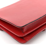 Dollar Calfskin Small Interlocking G Shoulder Bag Red