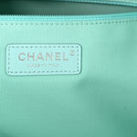 Shaded Calfskin Medium Deauville Tote Light Green Turquoise Purple