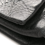 Vitello Shine Crystal Shoulder Bag Black