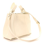 Calfskin Medium Signature Bucket Bag Latte